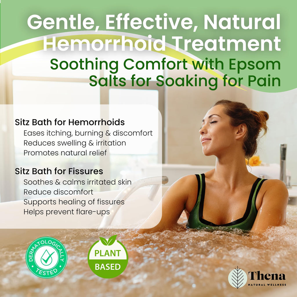THENA Natural Wellness Organic Sitz Bath Soak for Postpartum Care | Postpartum Essentials