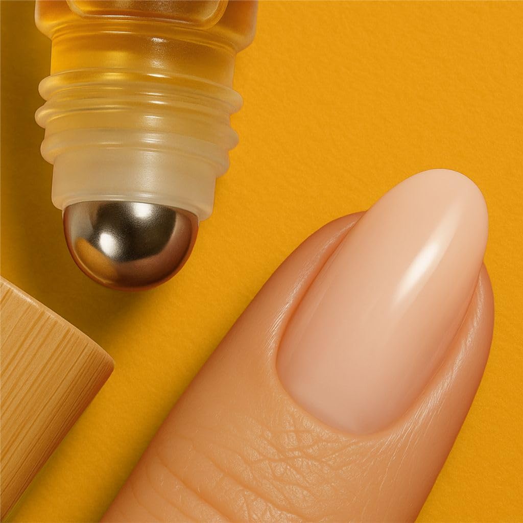 Theniya Cuticle Oil for Nail Strengthening & Growth – 5mL Roll-On, Vegan, Organic Formula with Jojoba & Vitamin E | 3 Signature Fragrances