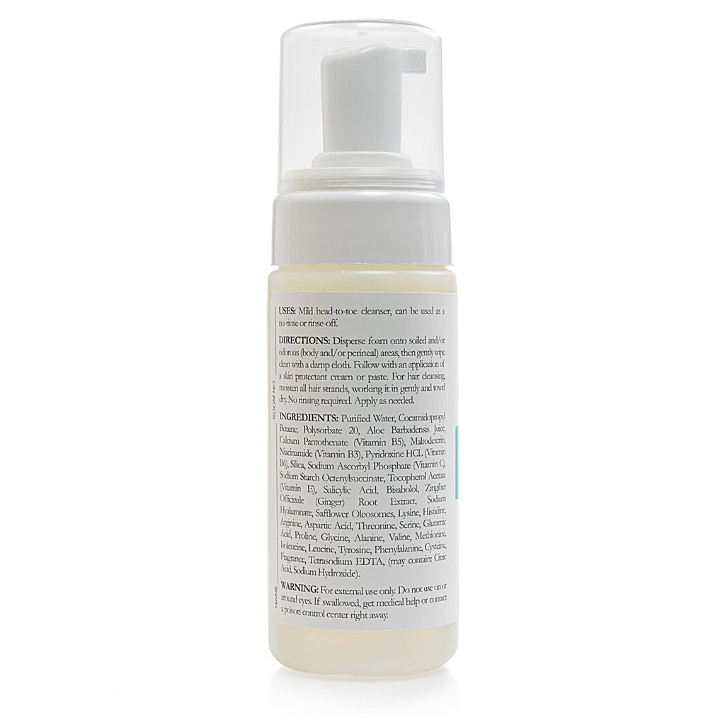 Thera Foaming Body & Hair Cleanser | Rinse-Free Exfoliating Foam, 5 oz