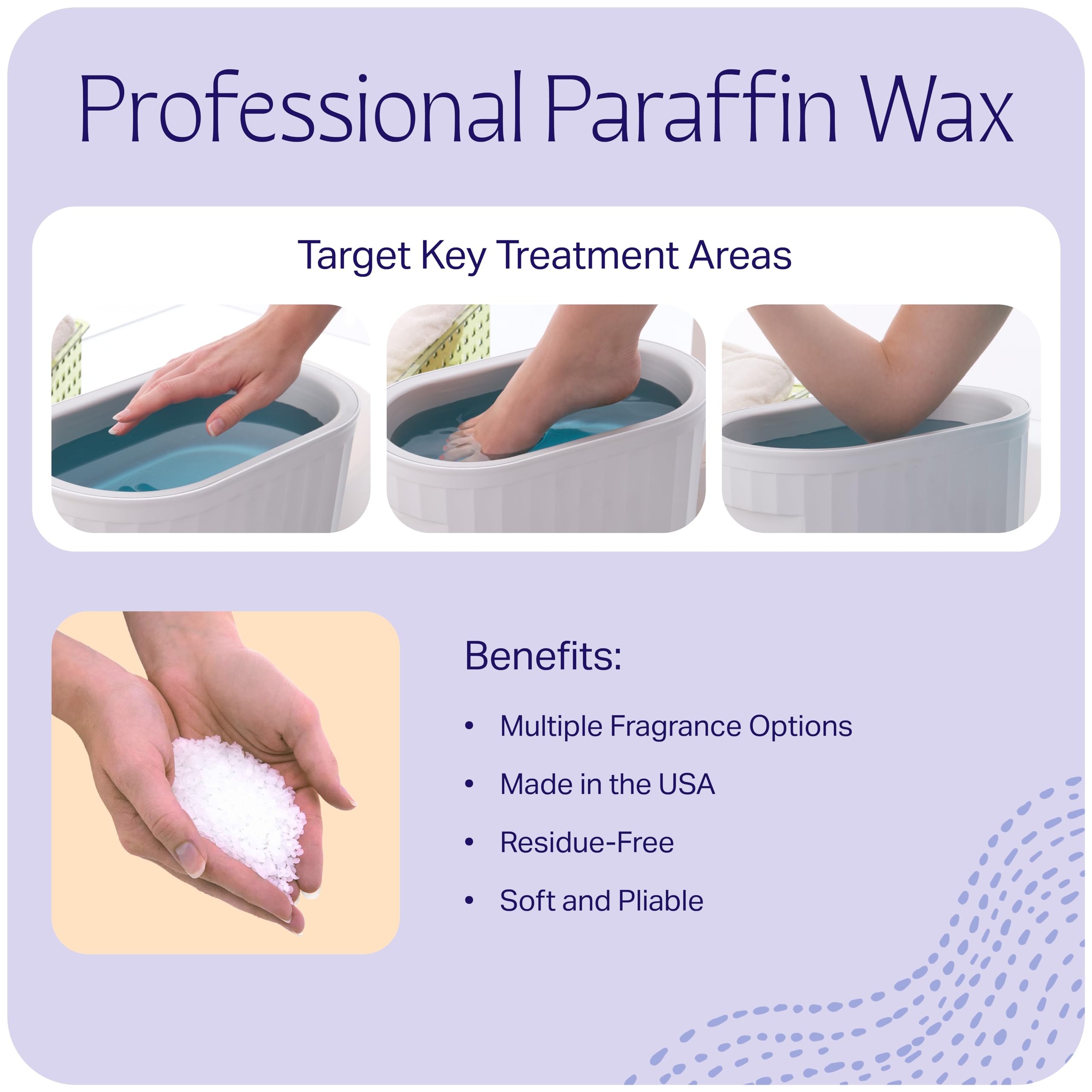 Therabath Paraffin Wax Refill 4 lb – Thermotherapy for Hands, Feet, Body – USA Made – ScentFree