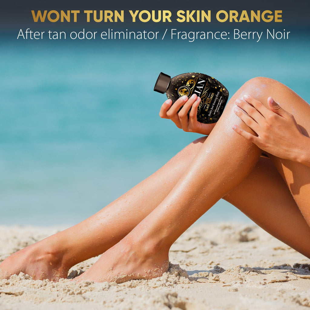 The Sicilian 200X Dark Black Bronzer Tanning Lotion | Gradual Sunless Tan & Nourished Skin