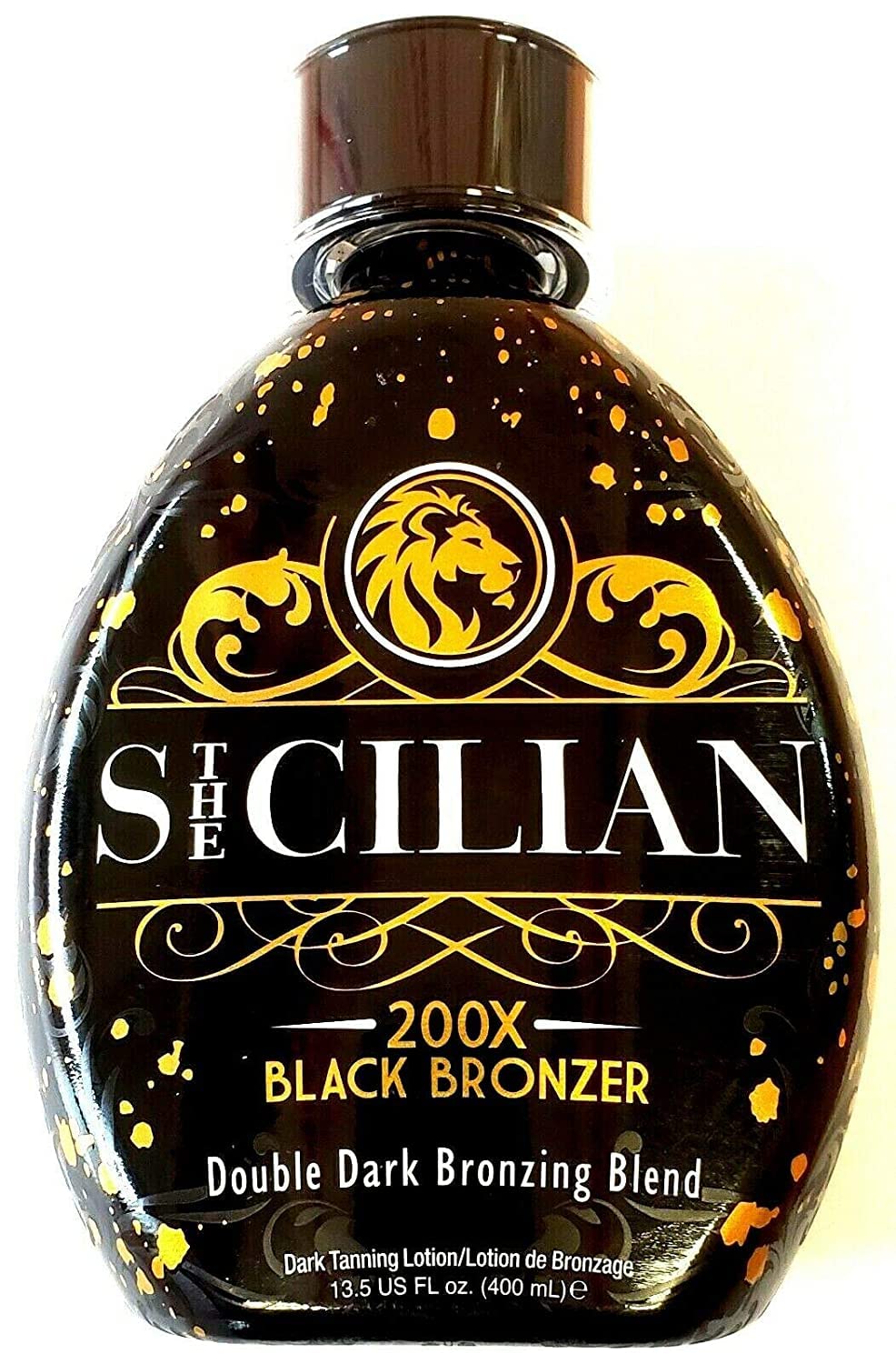 The Sicilian 200X Dark Black Bronzer Tanning Lotion | Gradual Sunless Tan & Nourished Skin
