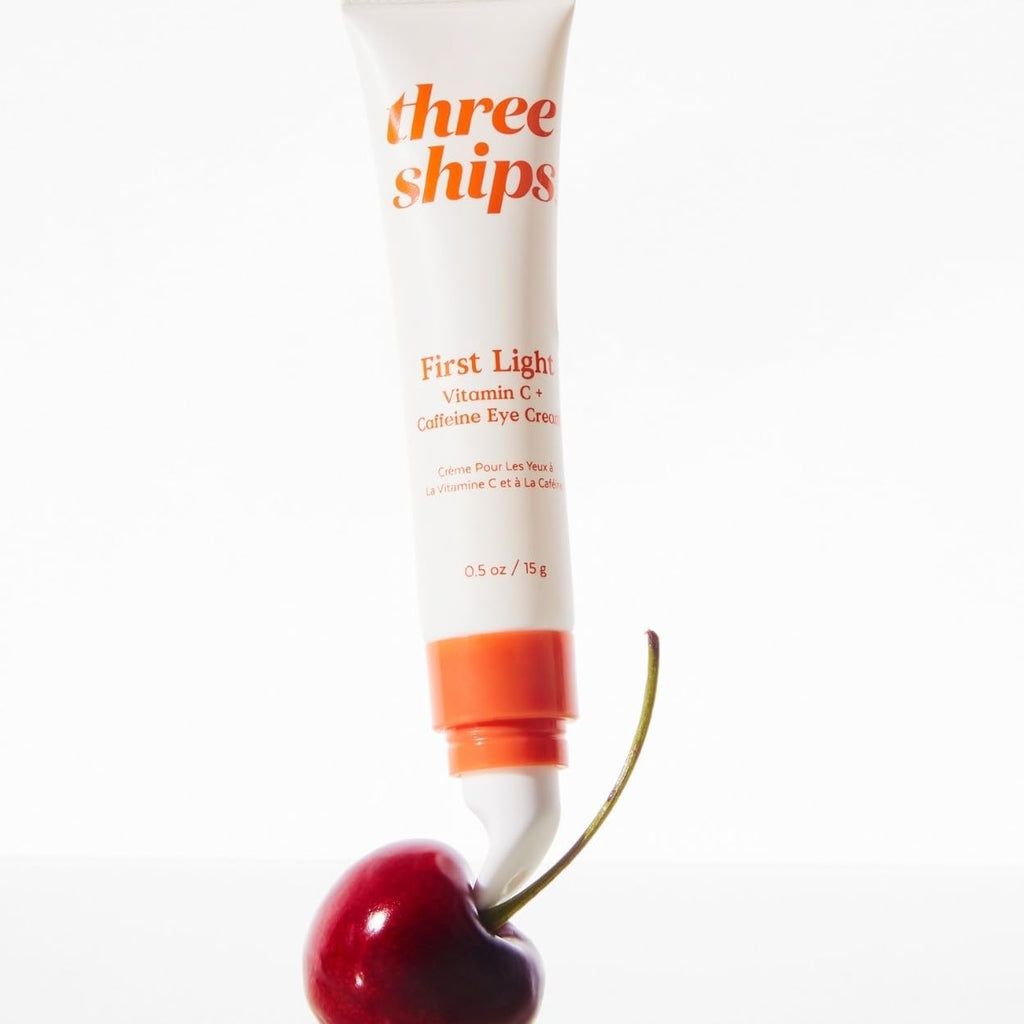 Three Ships First Light Vitamin C + Caffeine Eye Cream – De-Puff, Hydrate, Awake Under-Eye