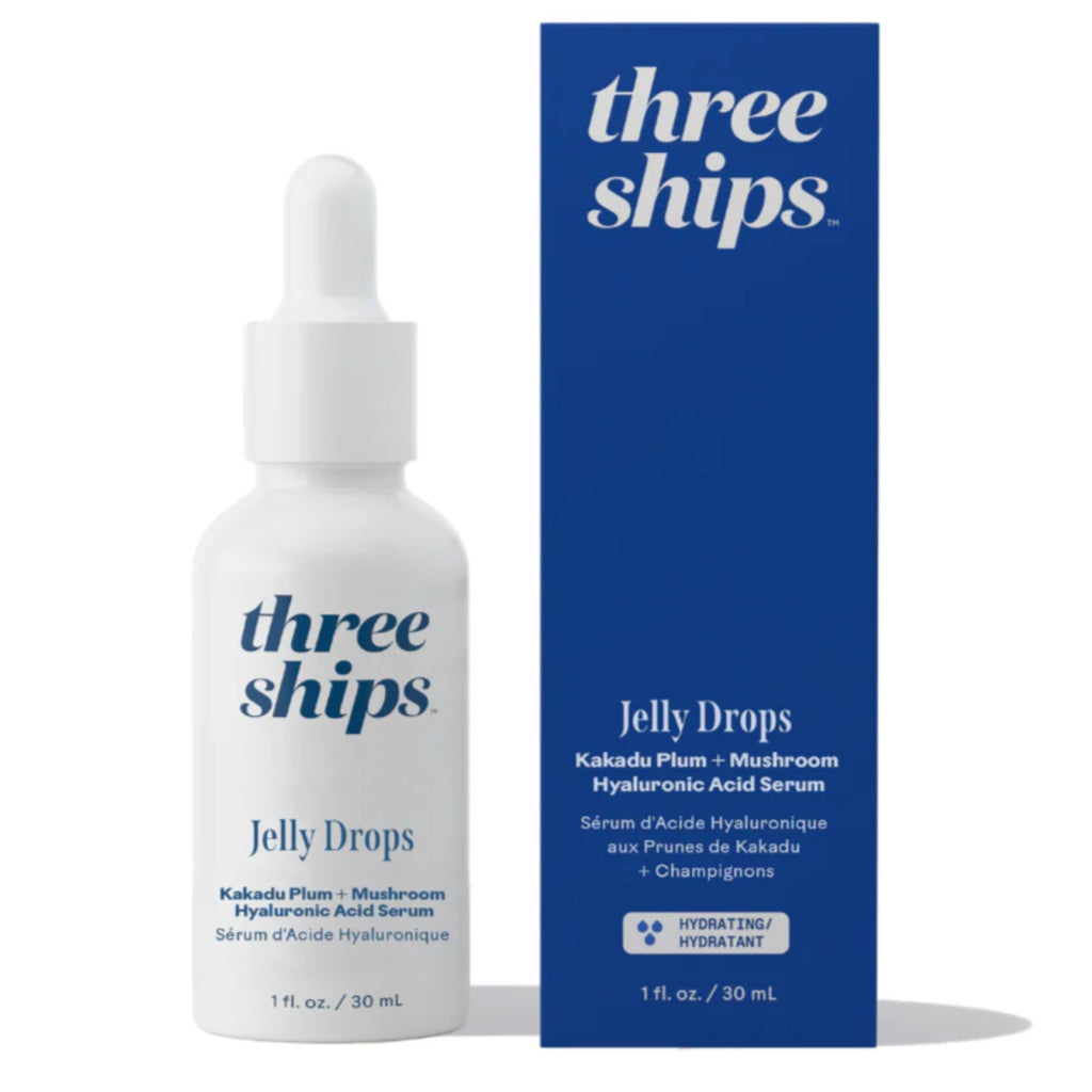 Three Ships Jelly Drops Kakadu Plum + Mushroom Hyaluronic Acid Serum — Hydration & Plump Skin