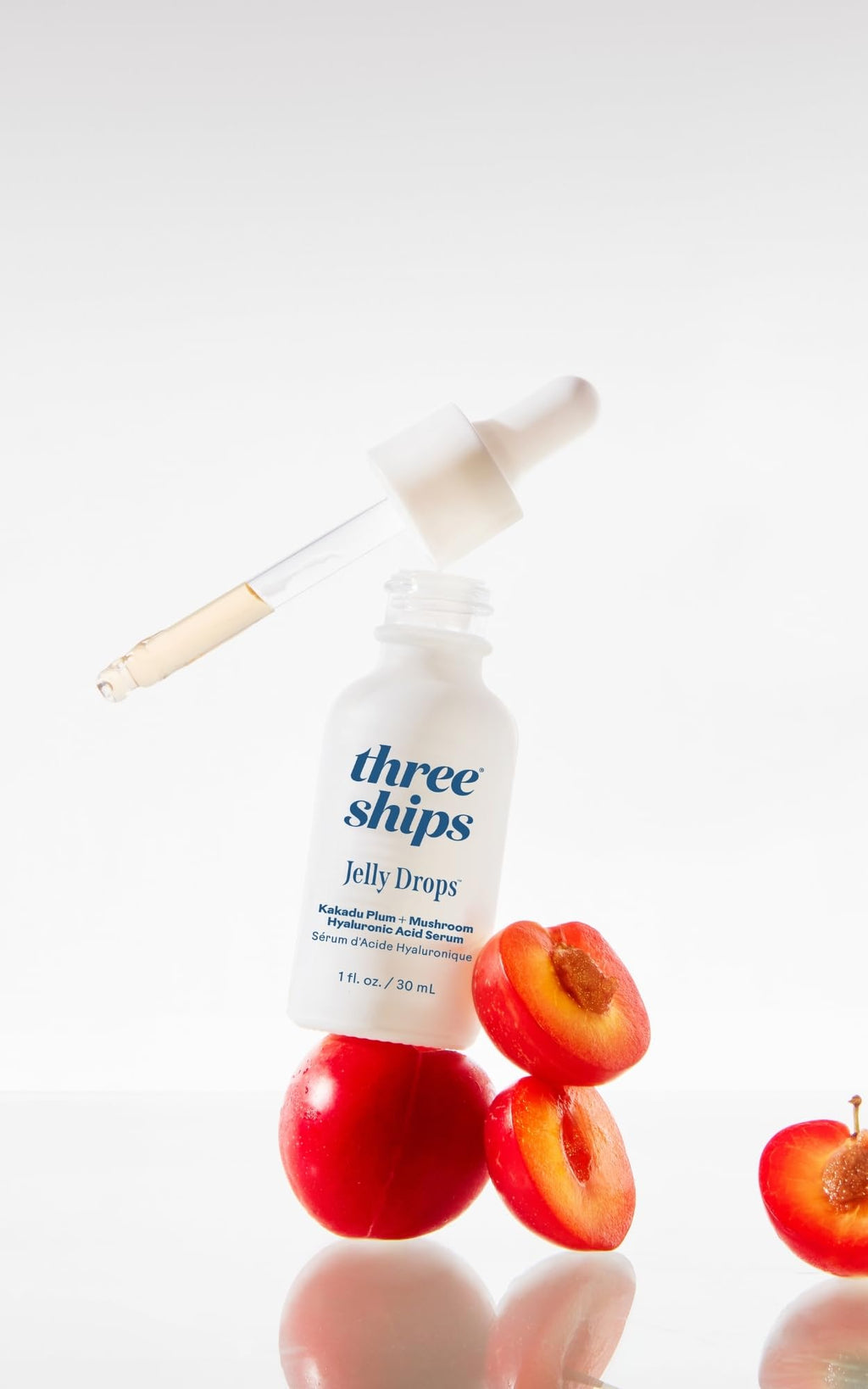 Three Ships Jelly Drops Kakadu Plum + Mushroom Hyaluronic Acid Serum — Hydration & Plump Skin