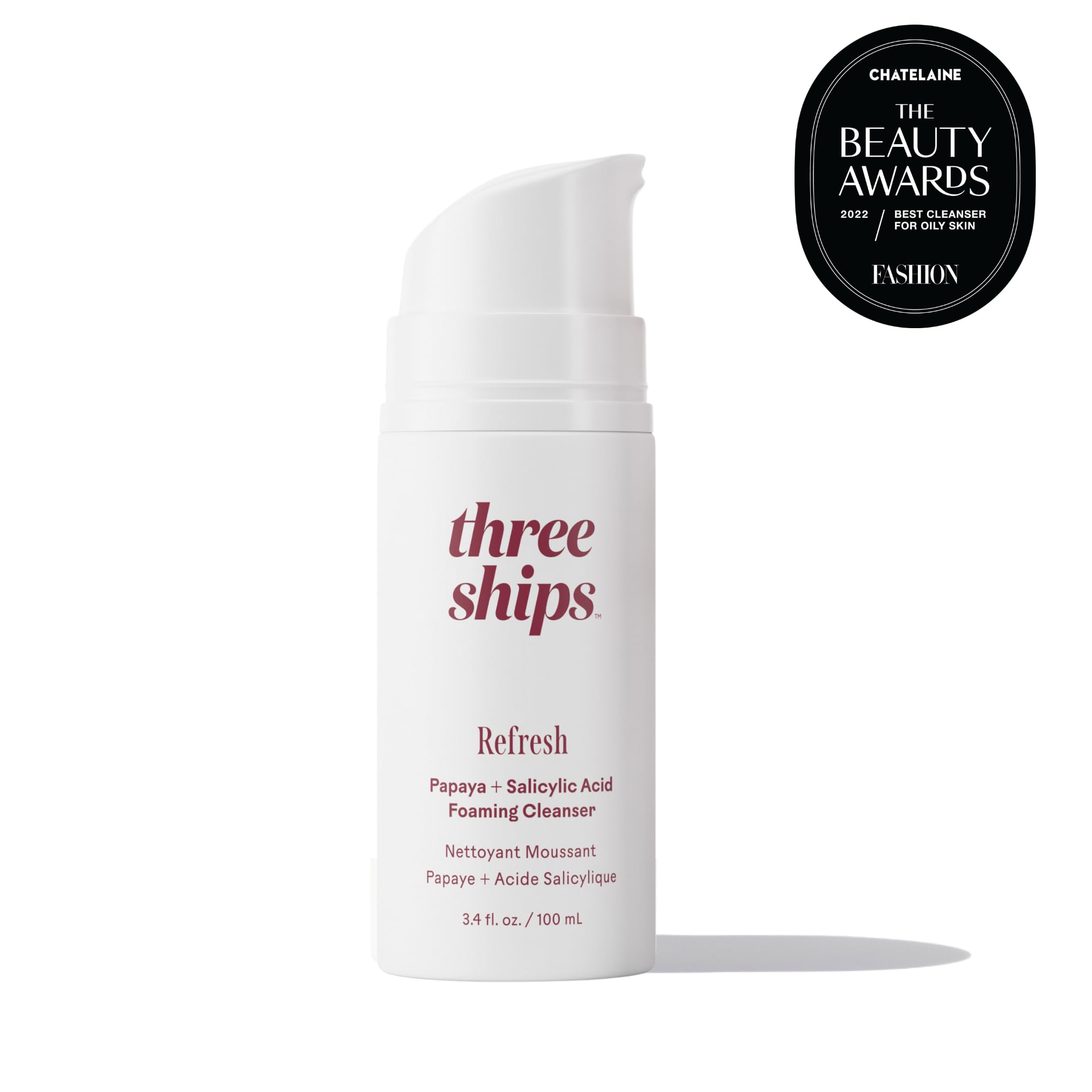 Three Ships Refresh Papaya + Salicylic Acid Cleanser | Oily/Acne-Prone Skin