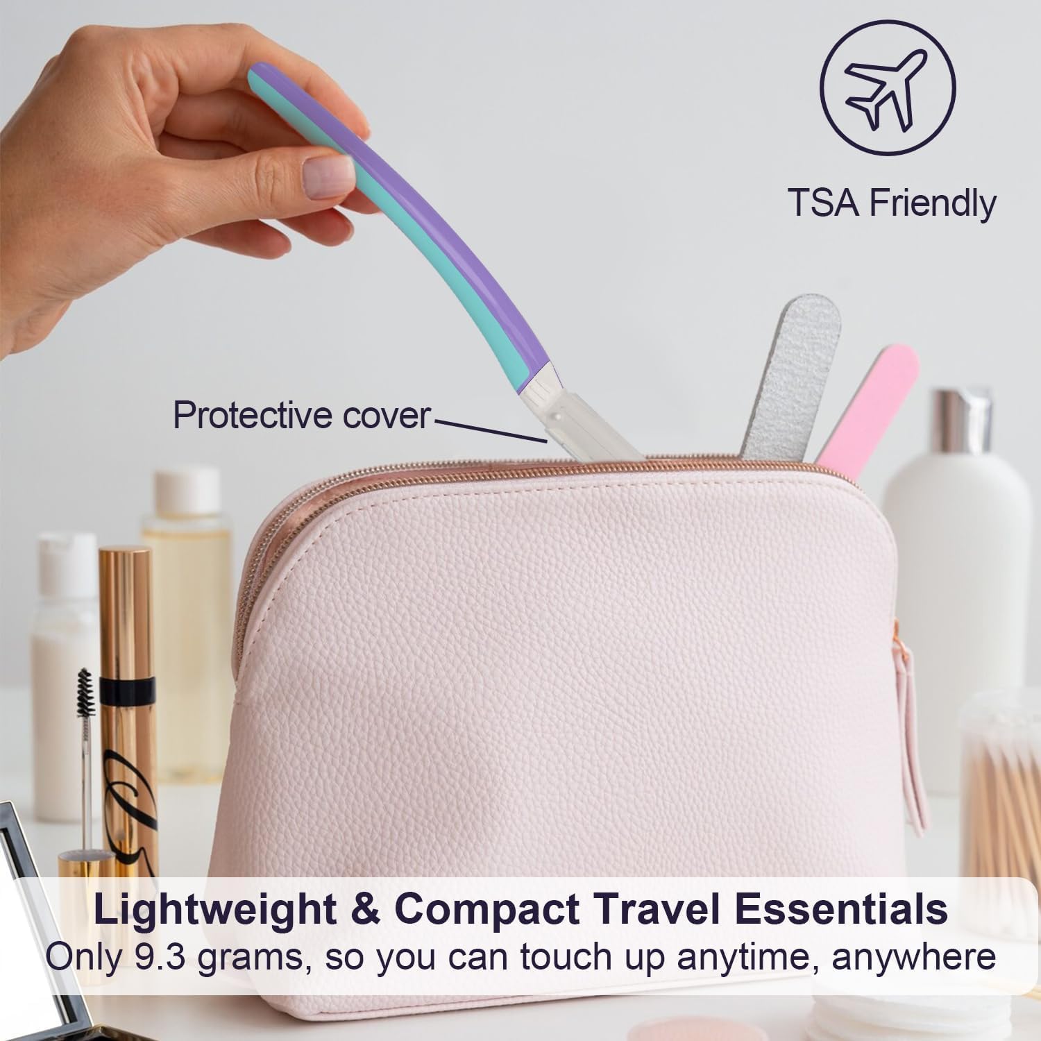 THURLADY Dermaplane Razor – Gentle Facial Hair Removal & Exfoliation, Reusable Handle + 19 Microblades