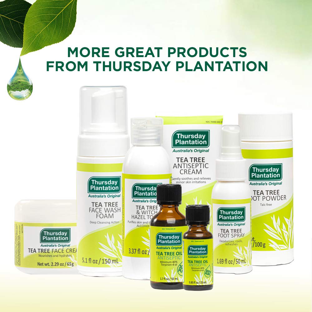 Thursday Plantation Tea Tree Foot Powder – Odor Control & Dry Feet | 3.5 oz