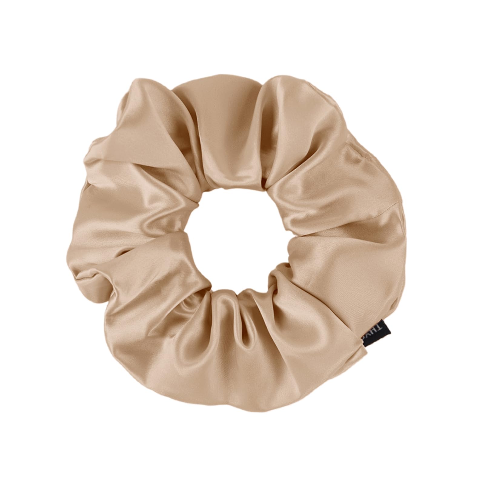 THXSILK Hair Silk Scrunchie for Thick Hair – Champagne | Silk Hair Tie