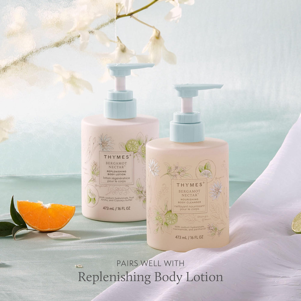 Thymes Nourishing Body Cleanser – Bergamot Nectar Hydrating Body Wash (16 oz)