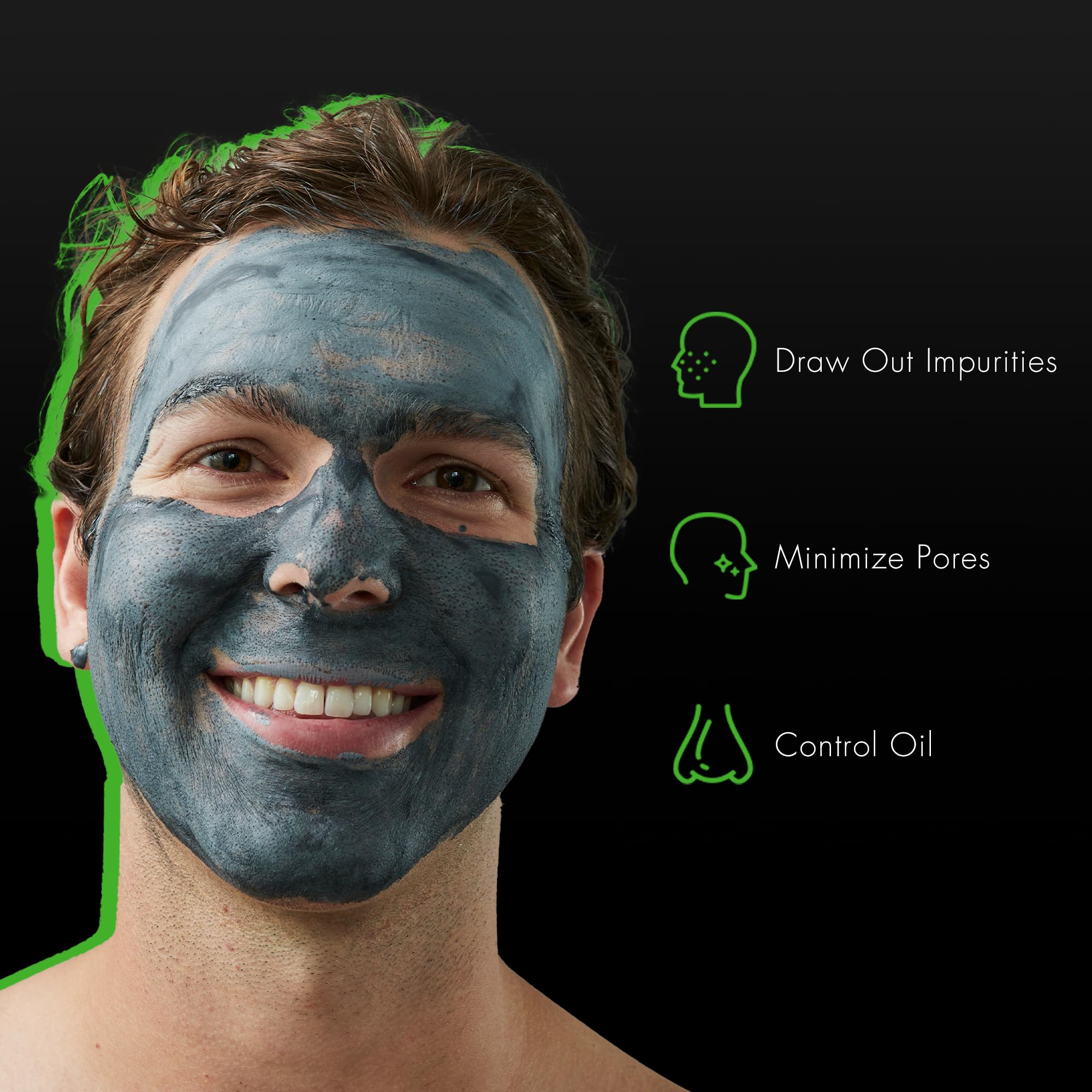 Tiege Hanley Detoxifying Facial Clay Mask for Men – Deep Pore Cleansing, 2 Oz (2 Pack)