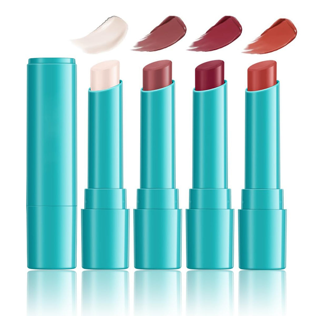 Tiejdhr 4Pcs Hydrating Lip Tint & Watery Lip Gloss – Long-Lasting Color & Moisture