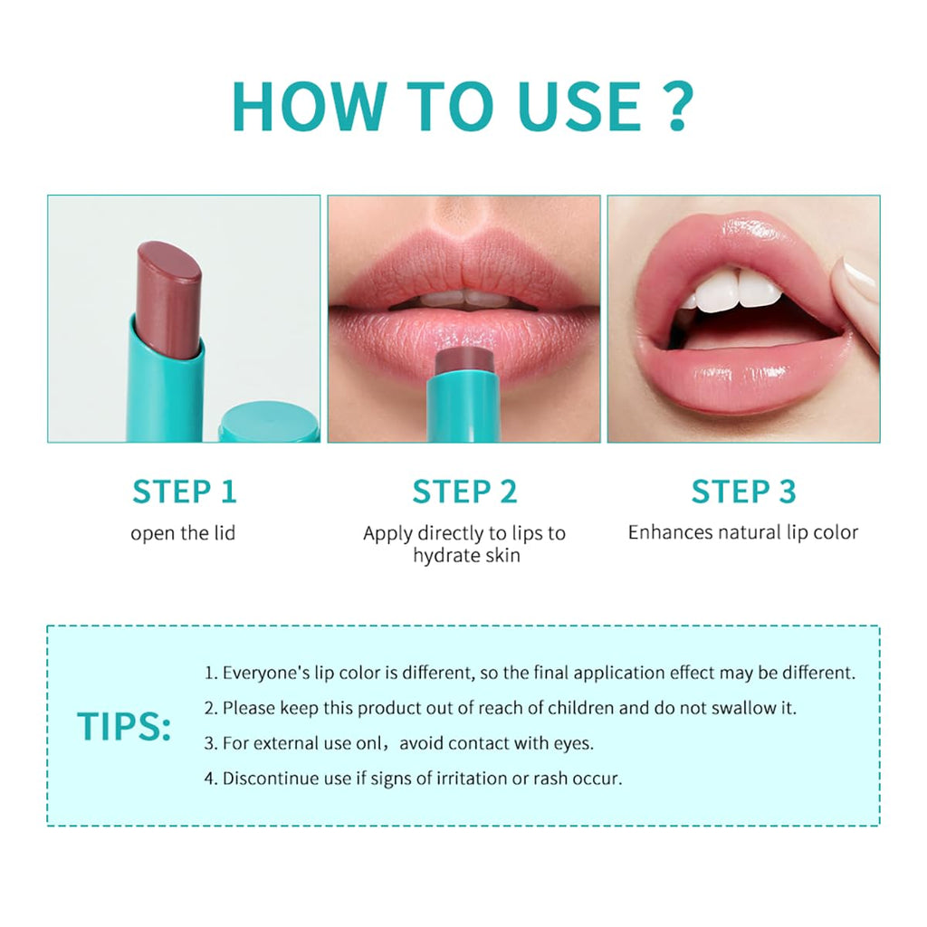 Tiejdhr 4Pcs Hydrating Lip Tint & Watery Lip Gloss – Long-Lasting Color & Moisture