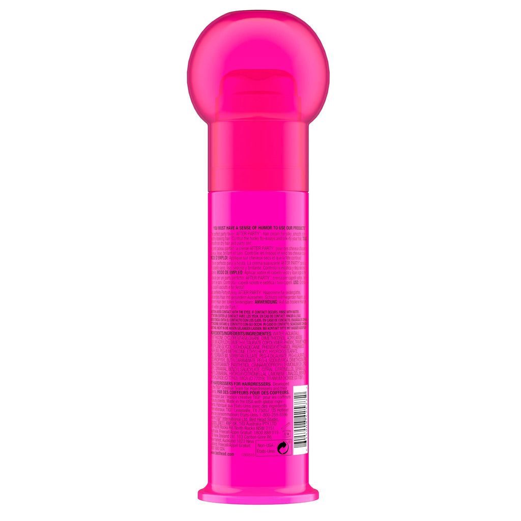 TIGI Bed Head After Party Smoothing Cream – Anti-Frizz Hair Styling, Humidity Protection, 3.4 fl oz (2 Pack)