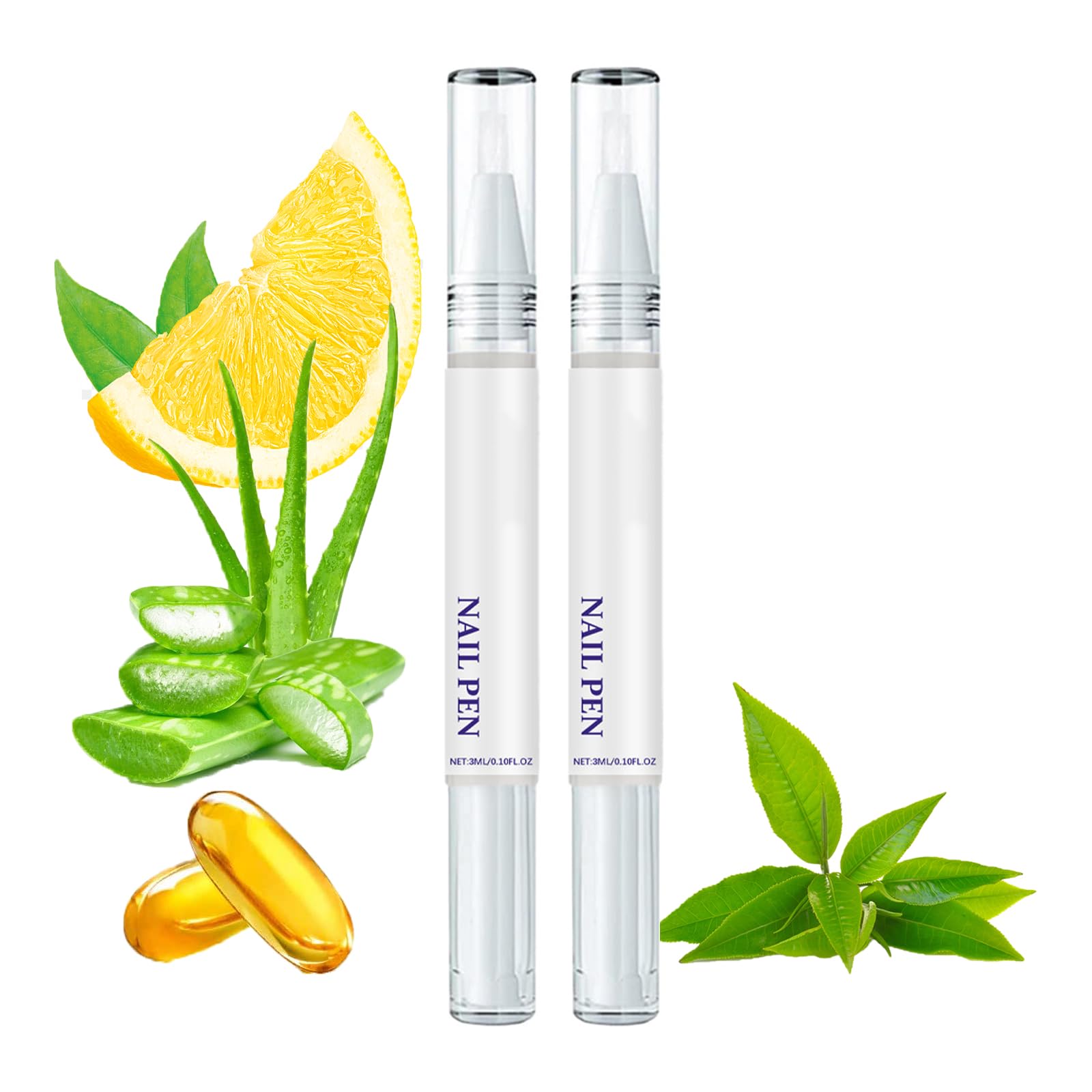 Tiliraiy Nail Growth Pen – Radiant Nail Care with Lemon Tea Tree Cuticle Oil