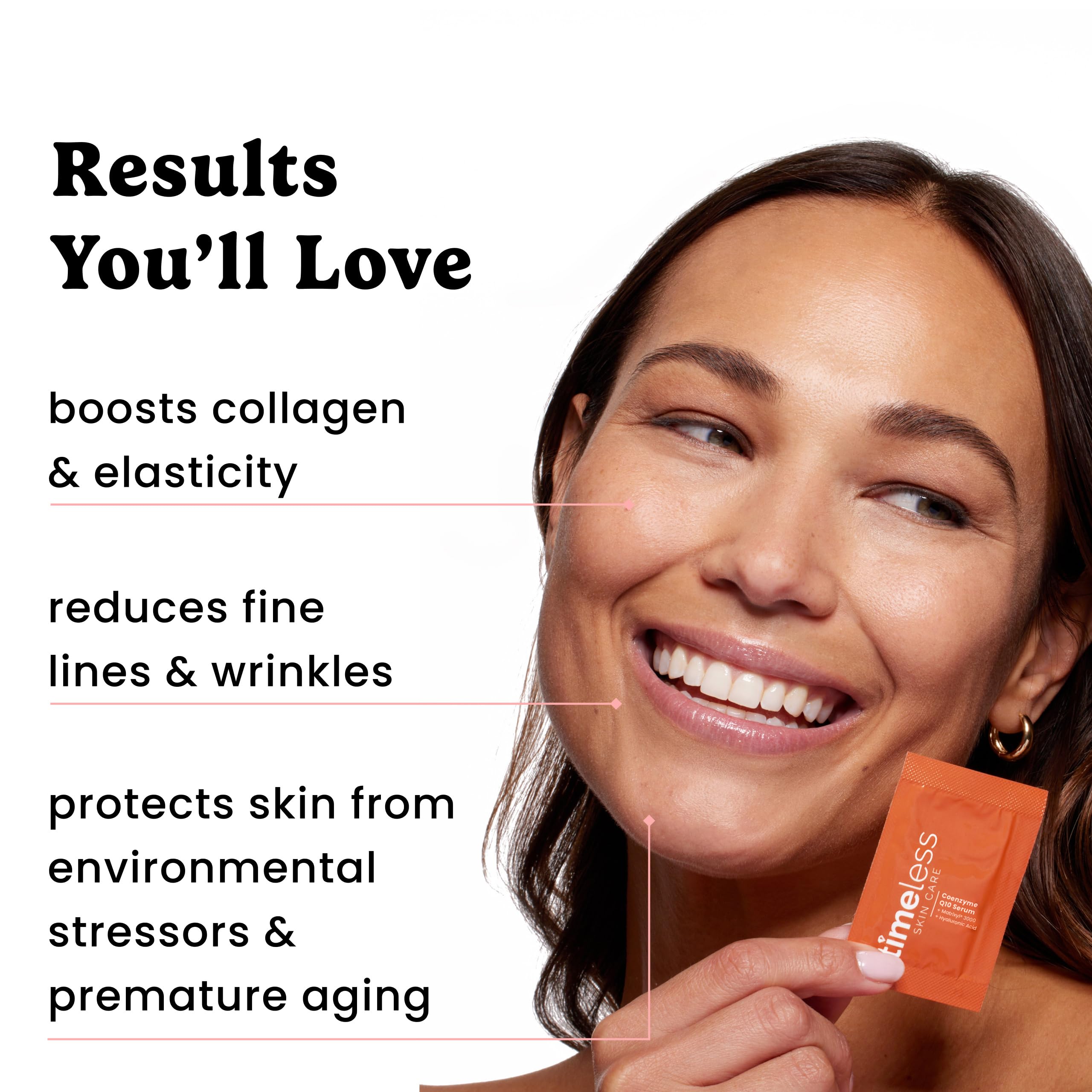 Timeless Skin Care Coenzyme Q10 Serum with Hyaluronic Acid – Fragrance-Free, Smoothing