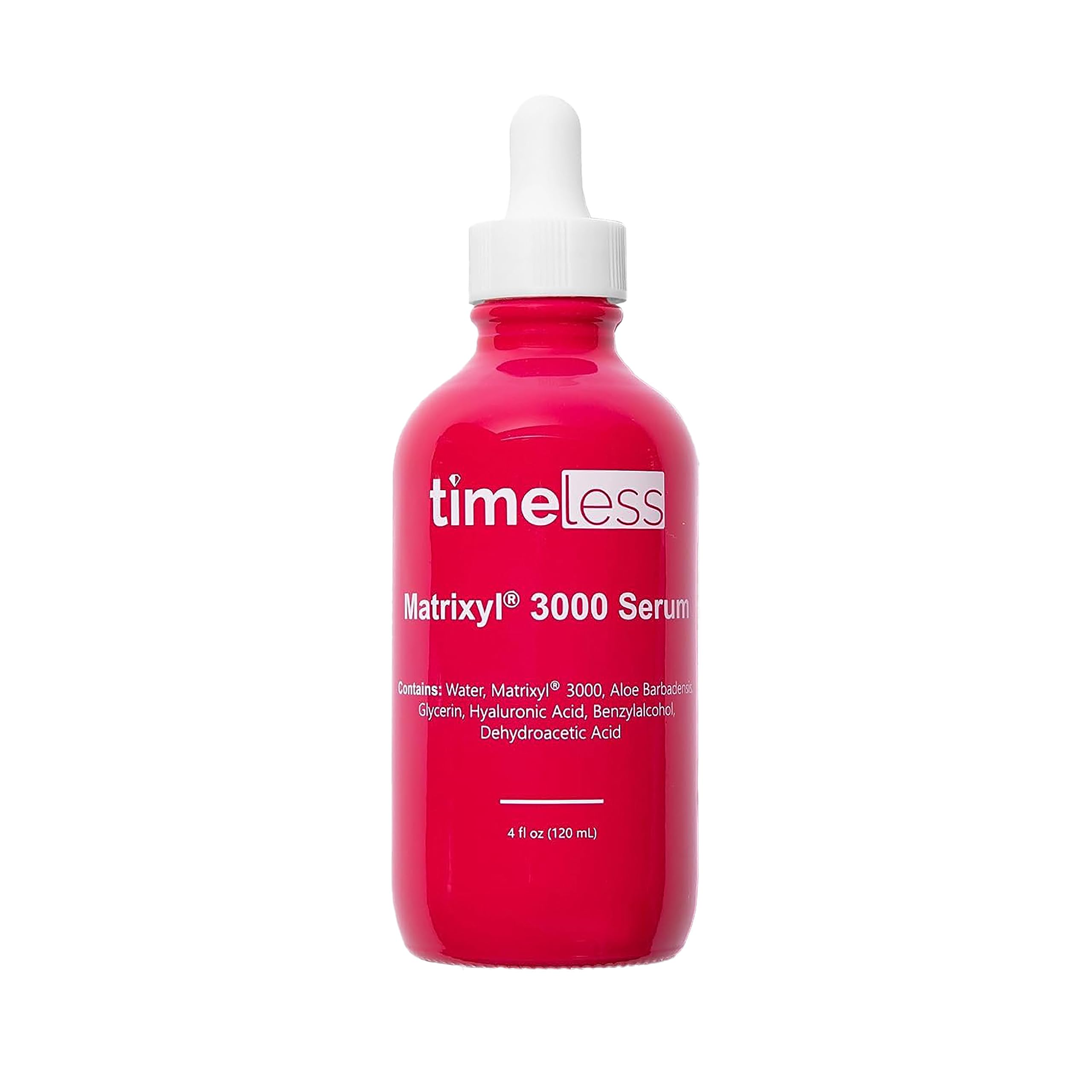 Timeless Skin Care Matrixyl 3000 Serum – Fragrance-Free Hydration with Hyaluronic Acid (4 oz)
