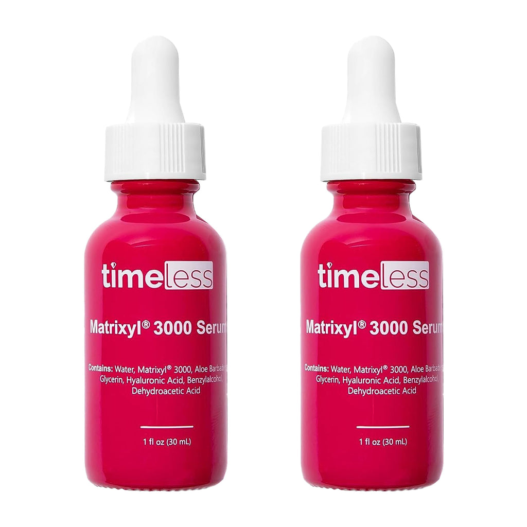 Timeless Skin Care Matrixyl 3000 Serum – Hydration + Elasticity Support, Fragrance-Free, 1 oz (Pack of 2)