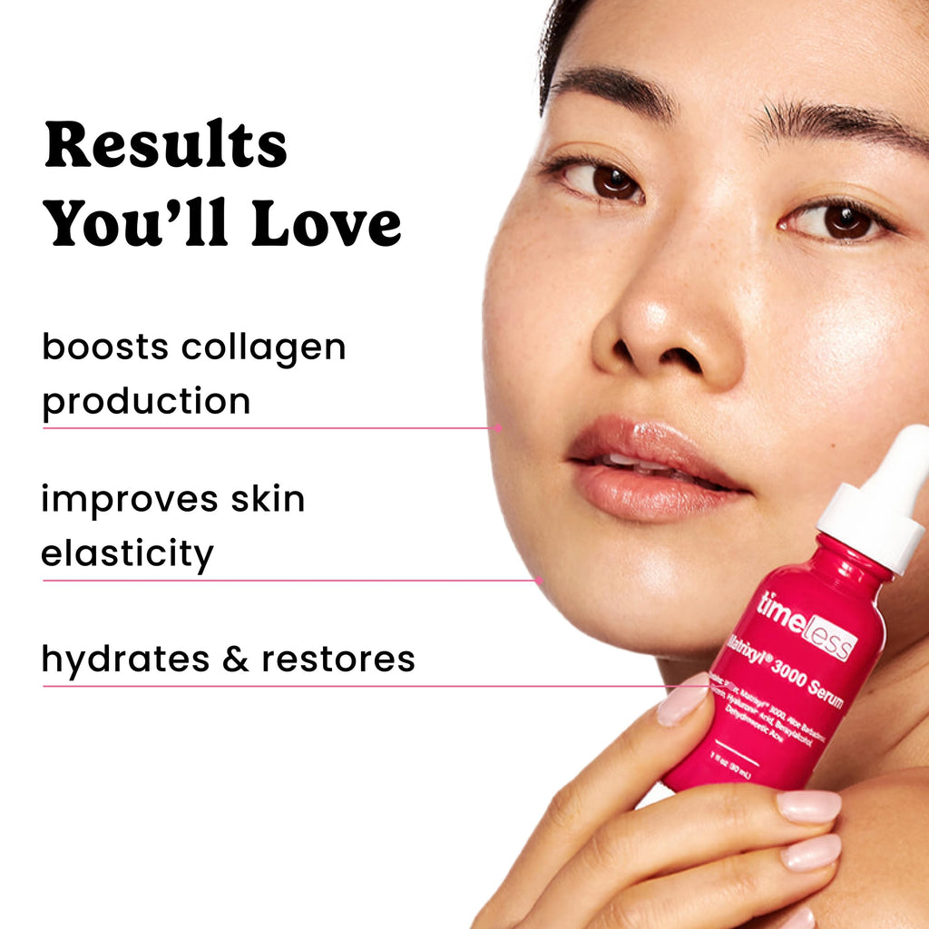 Timeless Skin Care Matrixyl 3000 Serum – Hydration + Elasticity Support, Fragrance-Free, 1 oz (Pack of 2)
