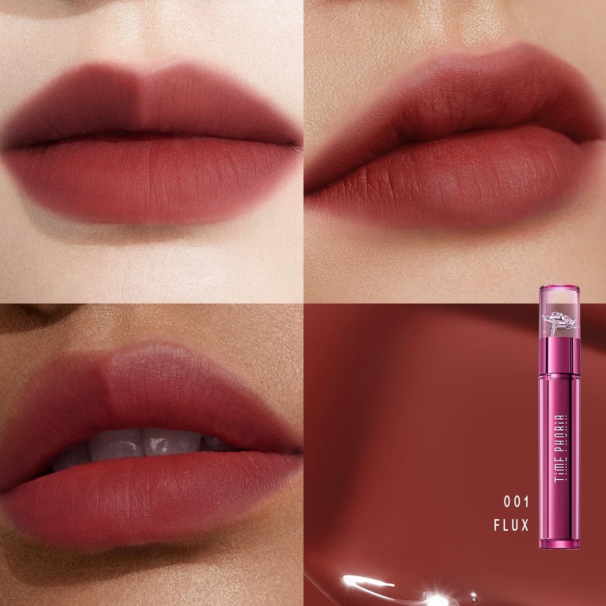 TIMEPHORIA Altera Lip Tint 001 Flux - Glossy-to-Matte, Hydrating Long-Wear