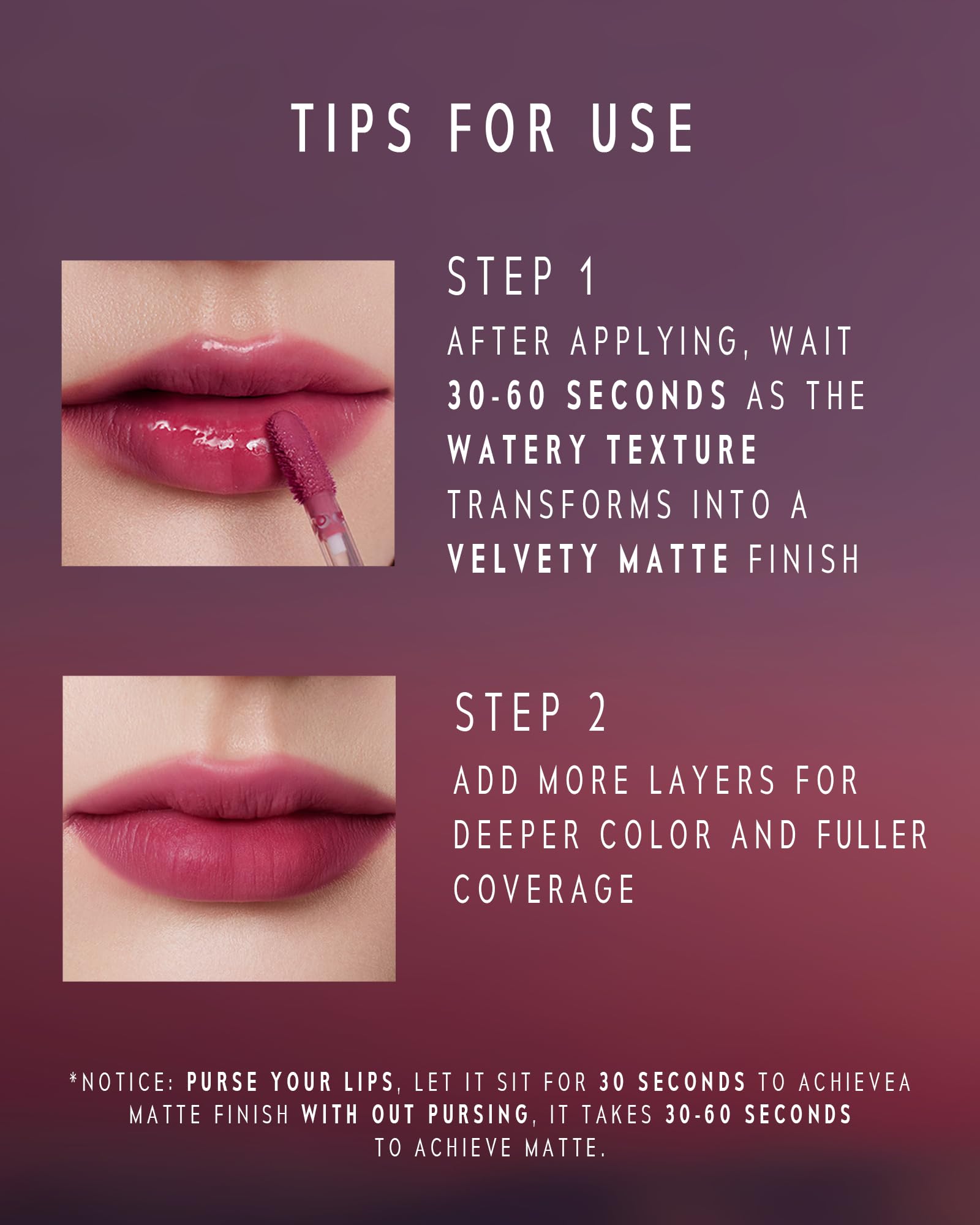 TIMEPHORIA Altera Lip Tint 002 Burst – Glossy-to-Matte, Hydrating, Weightless Lip Color