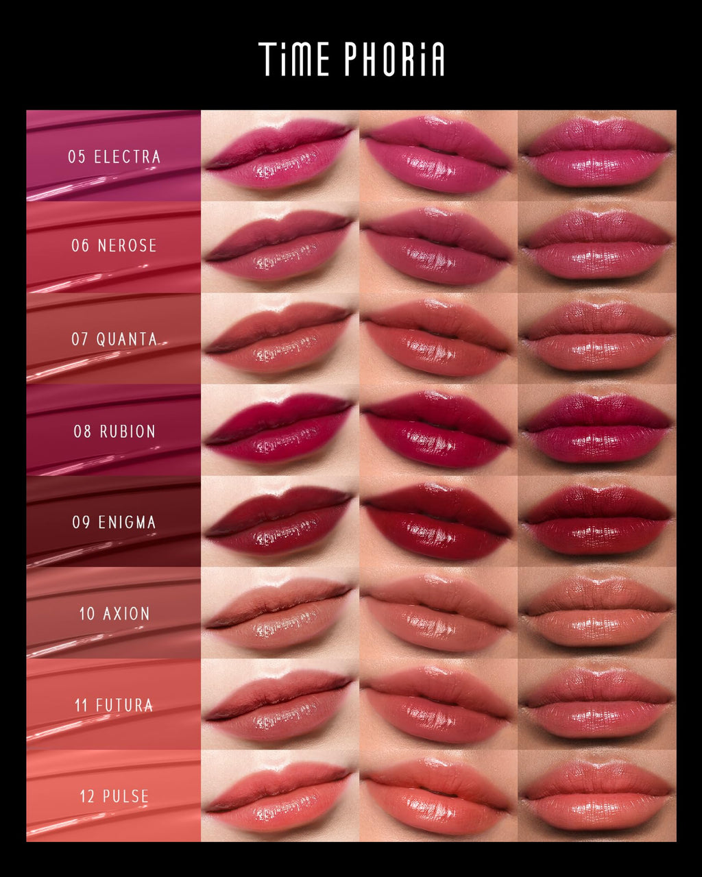 TIMEPHORIA Stellar Dust Lip Stain 09 Enigma – Transfer-Proof, Hydrating High-Pigment Lip Gloss