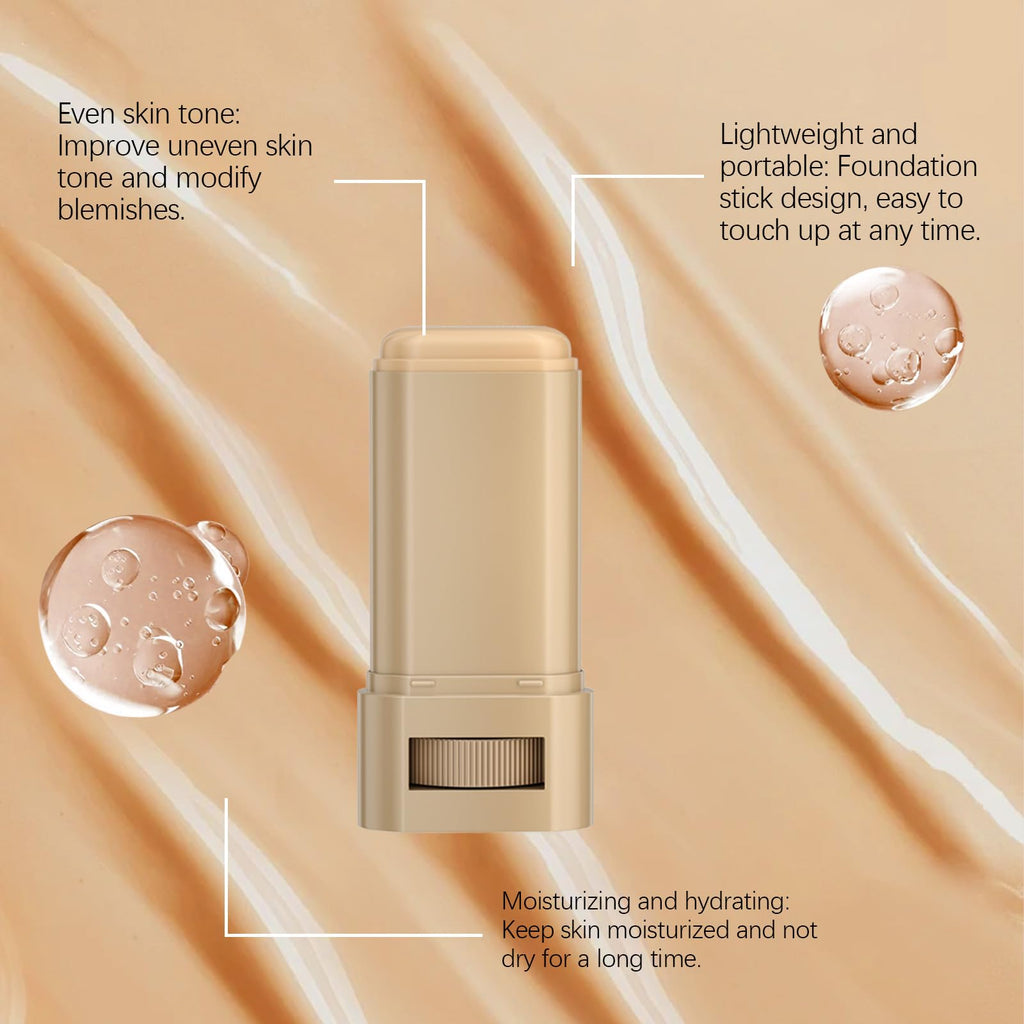 TIMLIFE 2-Piece Foundation Stick Beauty Balm Serum Tint – Portable Hydration & Natural Coverage (#05)