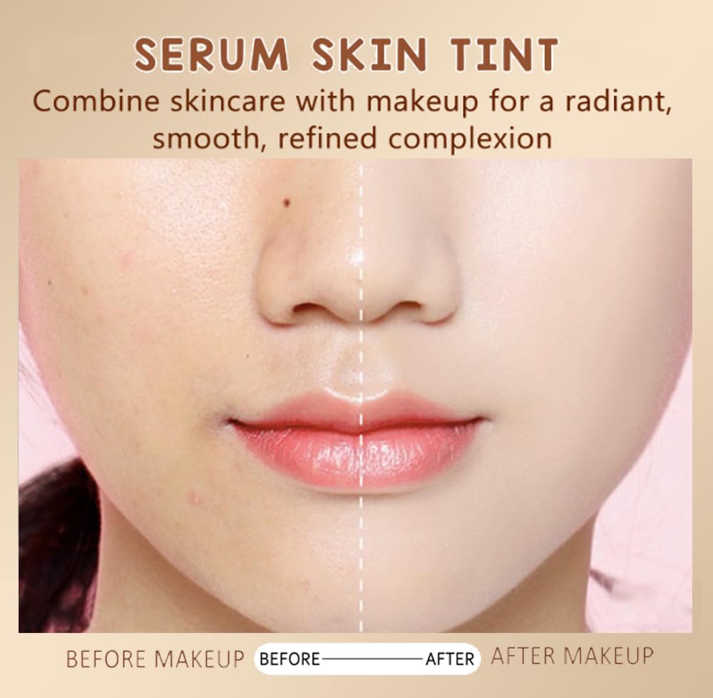 TIMLIFE 2 Pcs Foundation Stick Beauty Balm Serum Tint – Portable Hydrating Skin Tint #03