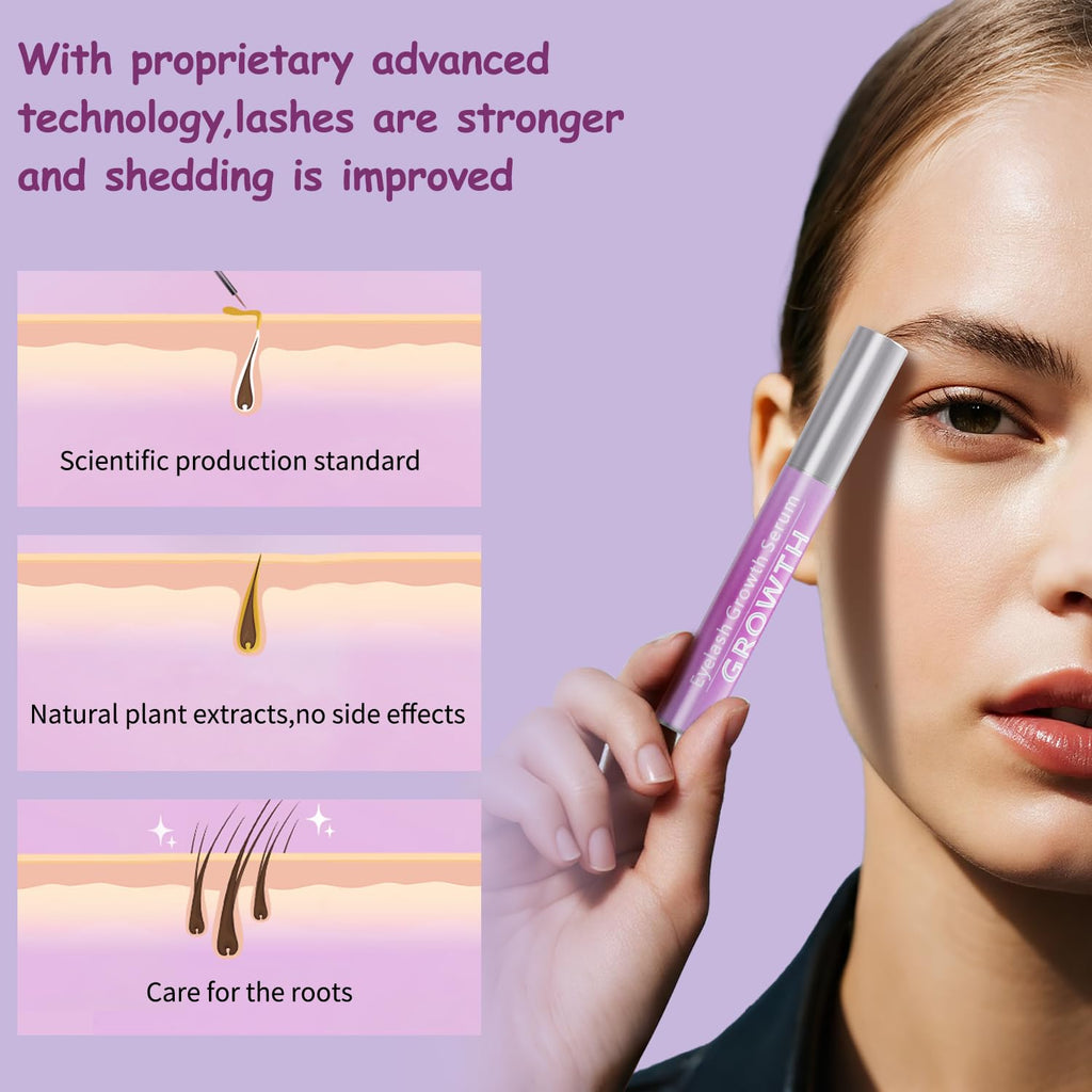 Tinclen Eyelash Growth Serum – Natural, Gentle, Vegan Formula for Fuller Lashes