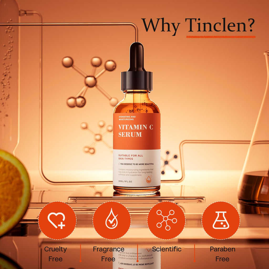 Tinclen Vitamin C Serum for Face – Brightening, Hydration & Anti-Aging