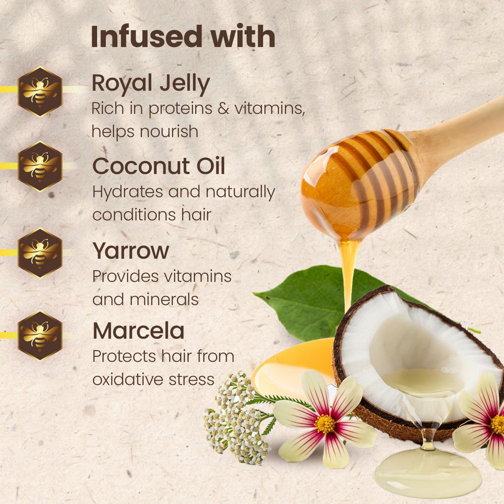 Tio Nacho Ultra-Moisturizing Frizz Conditioner — Royal Jelly & Organic Coconut Oil, Deep Hydration (14 oz x 3)