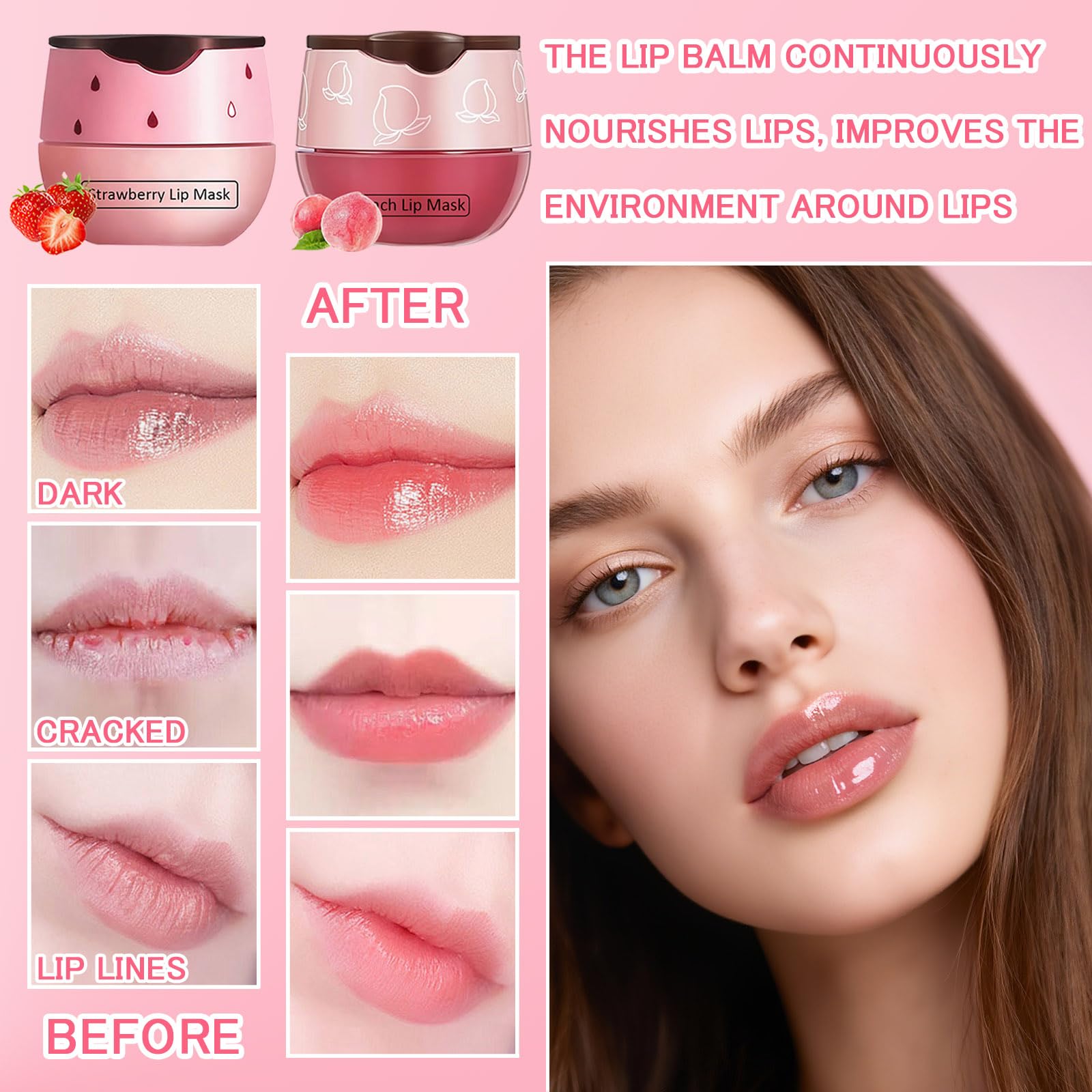 TIRDET 10-Piece Honey Pot Lip Balm Set – Hydrating Lip Care