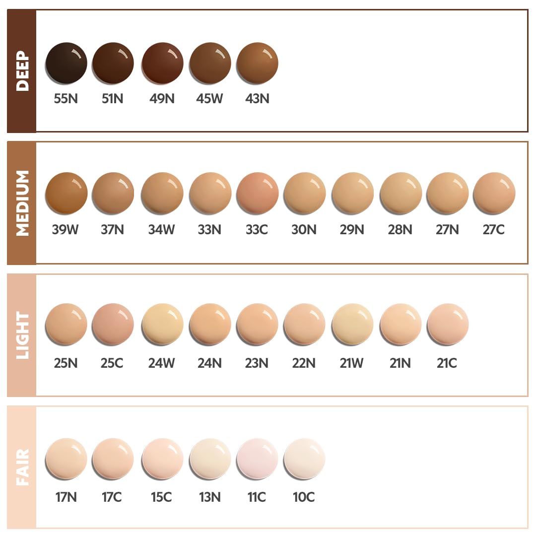 TIRTIR Mini Mask Fit Red Foundation – 72H Wear, Skin-Fit Satin Finish, 30 Shades, 0.34oz