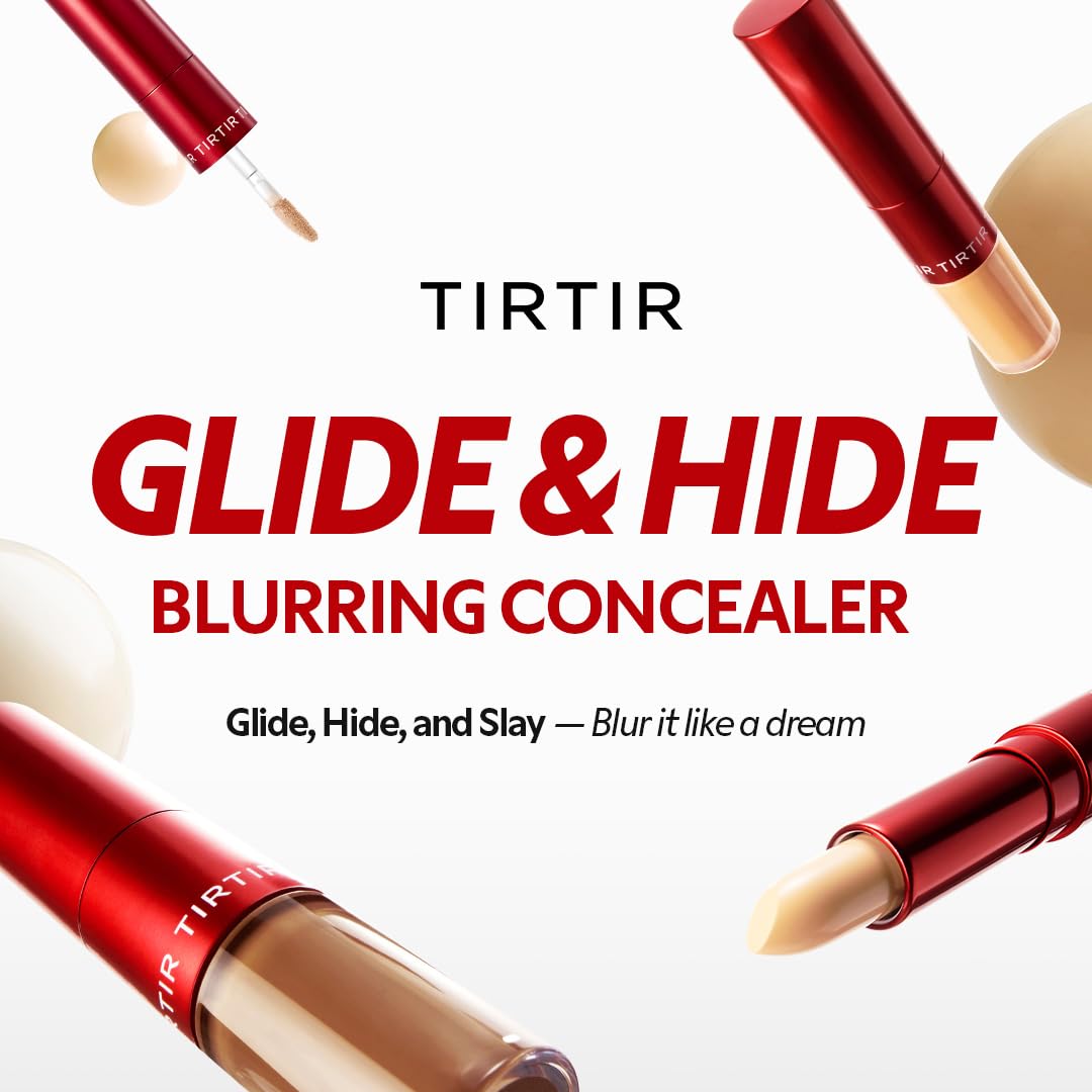 TIRTIR Glide&Hide Concealer #4N – Creamy Dual-Formula with Liquid Tip and Balm Stick