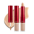 TIRTIR Glide&Hide Blurring Concealer - Dual Formula, Crease-Proof, Long-Wear | Korean Makeup #5C 0.28 Oz