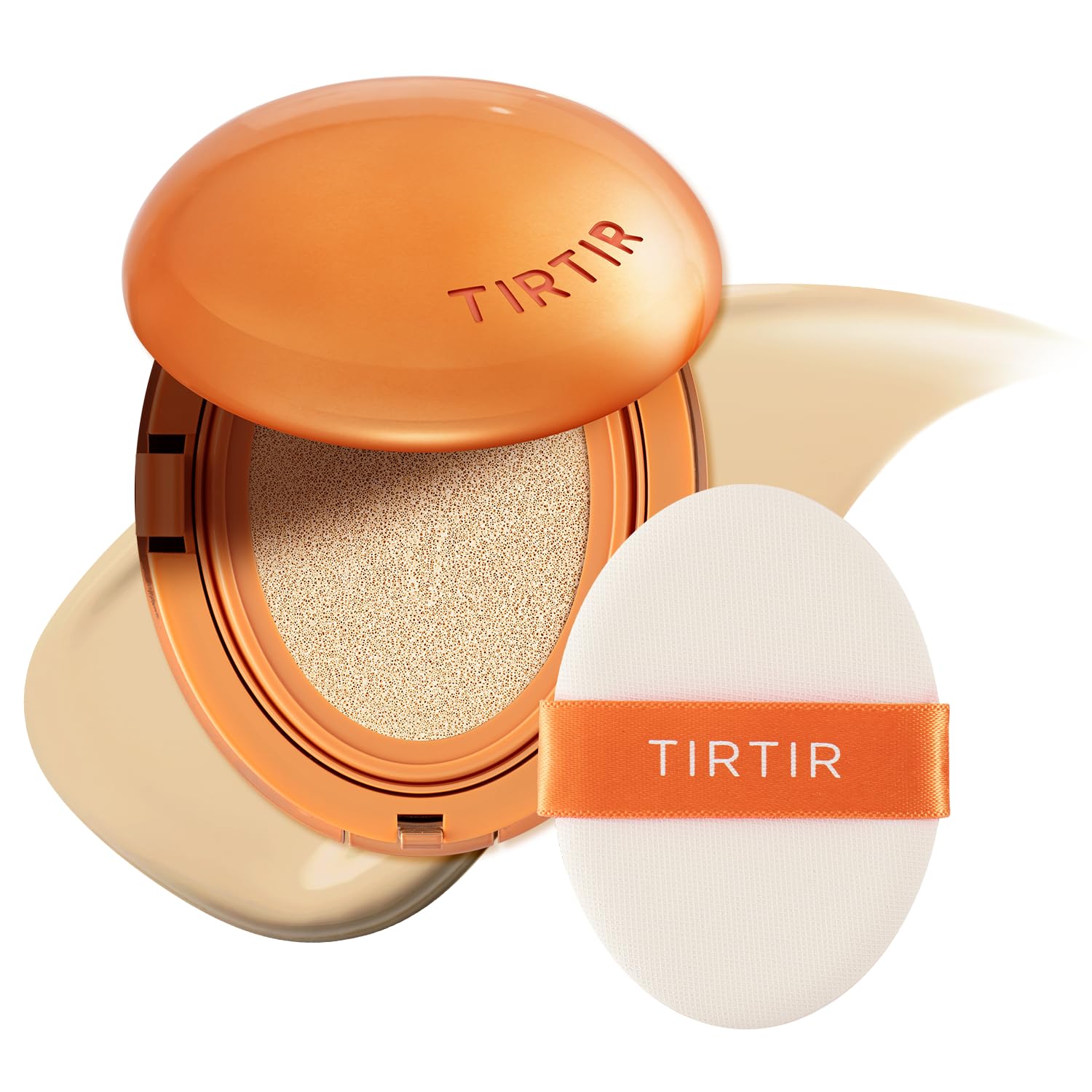 TIRTIR Mask Fit AI Filter Cushion Foundation | AI-Like Poreless Semi-Matte Finish, Up to 72-Hour Coverage in #21W Natural Ivory, 0.63 fl oz