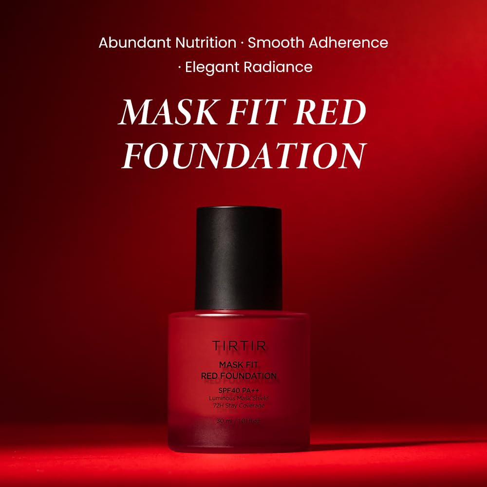 TIRTIR Mask Fit Red Foundation Porcelain 17 – High Coverage, Lightweight, Buildable