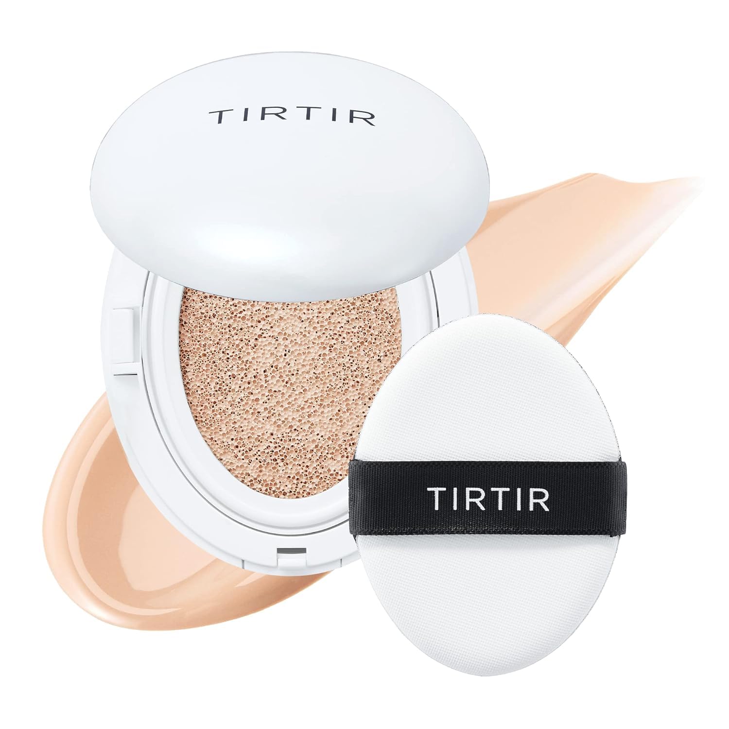TIRTIR My Glow Cream Cushion | Semi-Glow Hydration, 24-Hour Wear, Ivory #21N