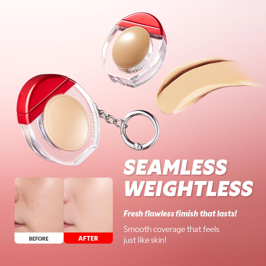 TIRTIR Mini Mask Fit Red Foundation – 72H Wear, Skin-Fit Satin Finish, 30 Shades, 0.34oz