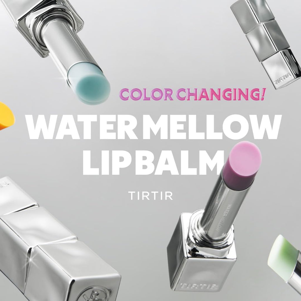 TIRTIR Water Mellow Lip Balm 02 Mauve Berry | pH Color Changing, Lightweight Hydration, Paraben Free, 0.11 fl oz