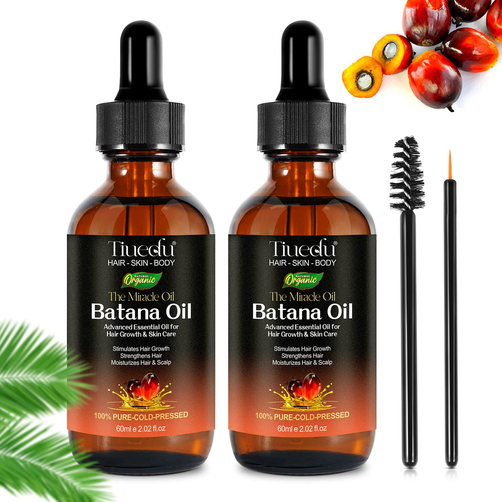 Tiuedu 2-Pack Batana Oil for Hair Growth | Natural Unrefined Hair Oil
