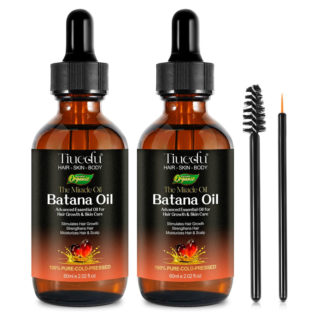 Tiuedu 2-Pack Batana Oil for Hair Growth | Natural Unrefined Hair Oil