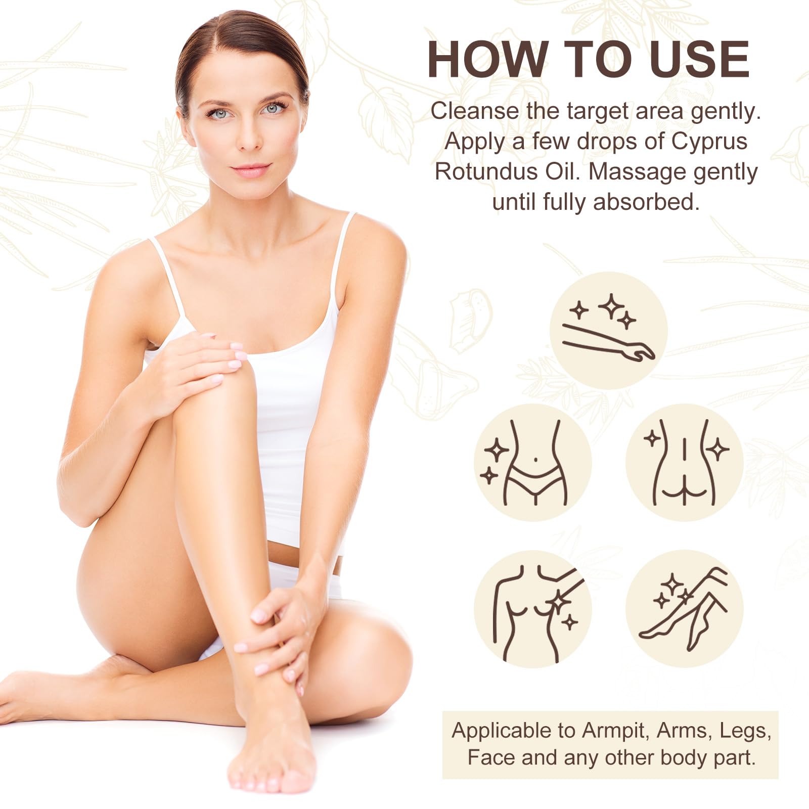 Tiuedu Cyperus Oil 2 Pack – Natural Cyperus Rotundus for Skin Care