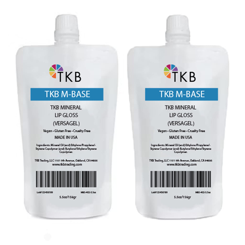 TKB Mineral Lip Gloss M-Base | Clear Versagel Base for DIY Lip Gloss (USA Made, 11 oz)