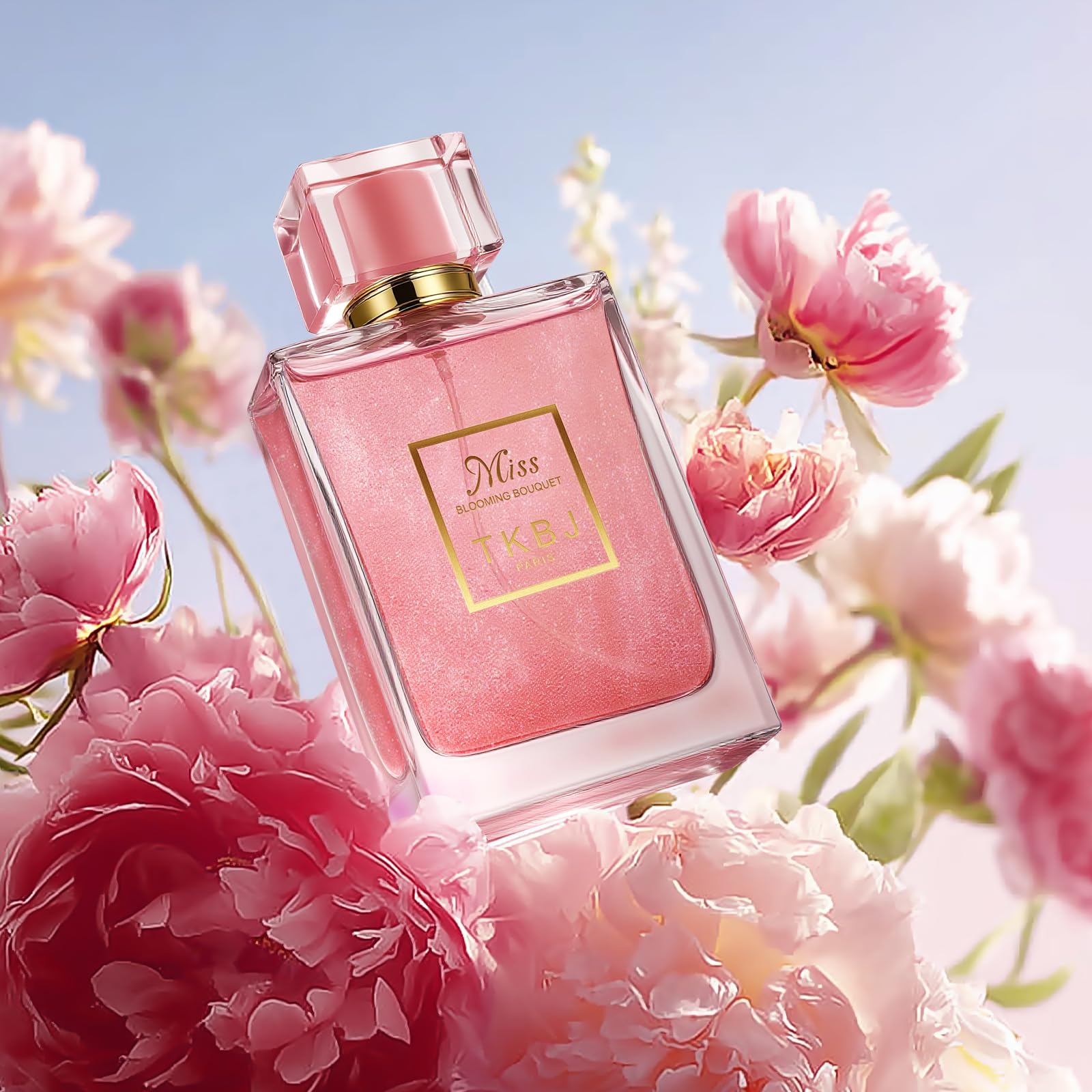 TKBJ Miss Blooming Bouquet Eau de Toilette for Women – Floral Fruity Perfume with Peony & Musk (3.4 oz / 100 ml) Inspired by Dioor