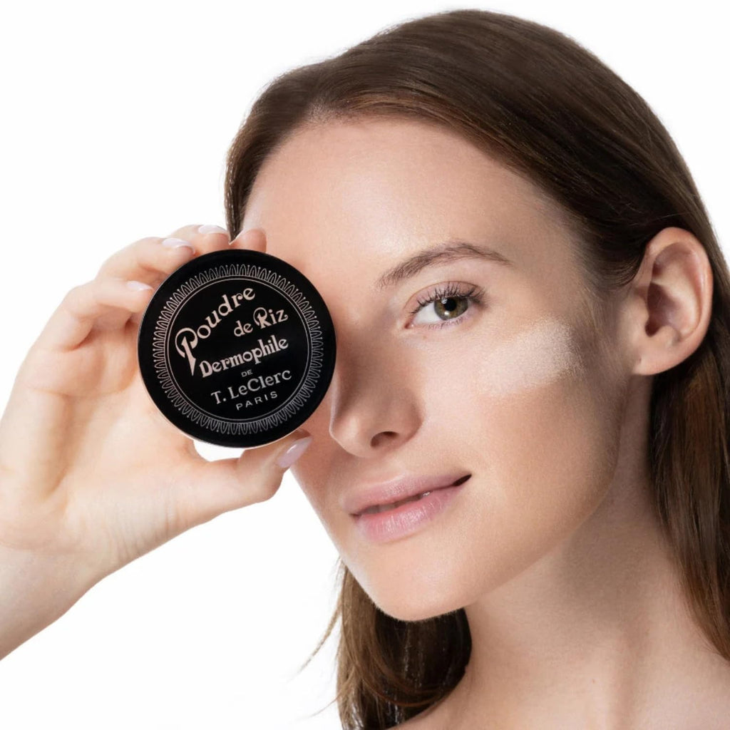 T. LeClerc Rice Loose Powder – Travel-Size Matte Setting Powder, 10g – All Skin Types