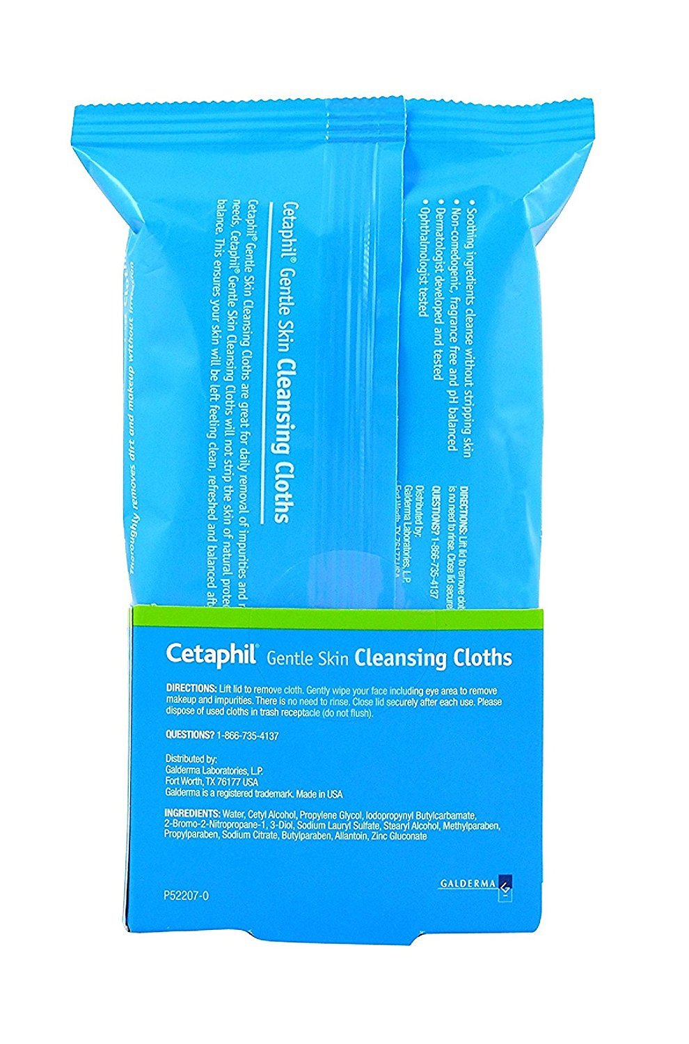 Toeah Cetaphil Gentle Skin Cleansing Cloths – 2 Packs of 25 Sheets