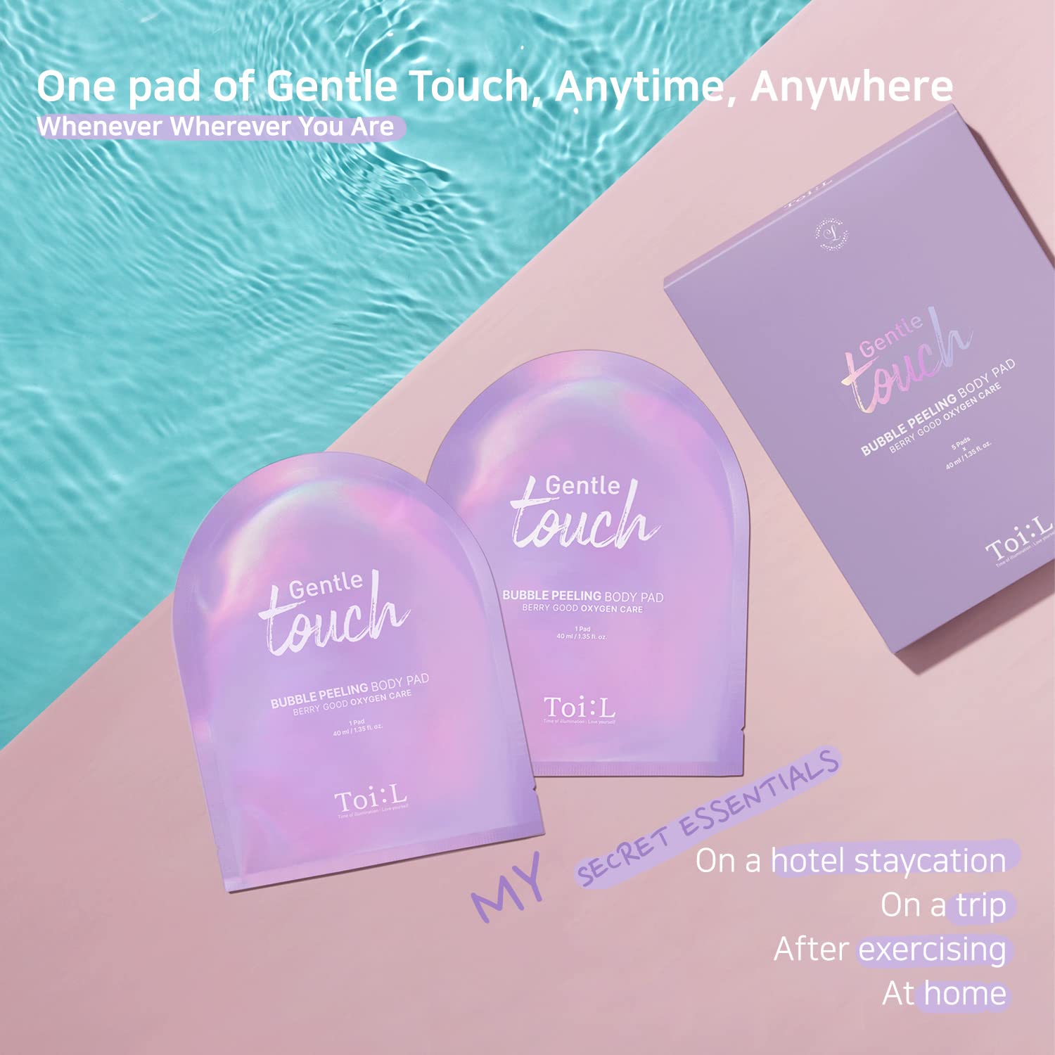 TOI:L Gentle Touch Bubble Peeling Pad – Dual Sided Body Exfoliator for Home Spa