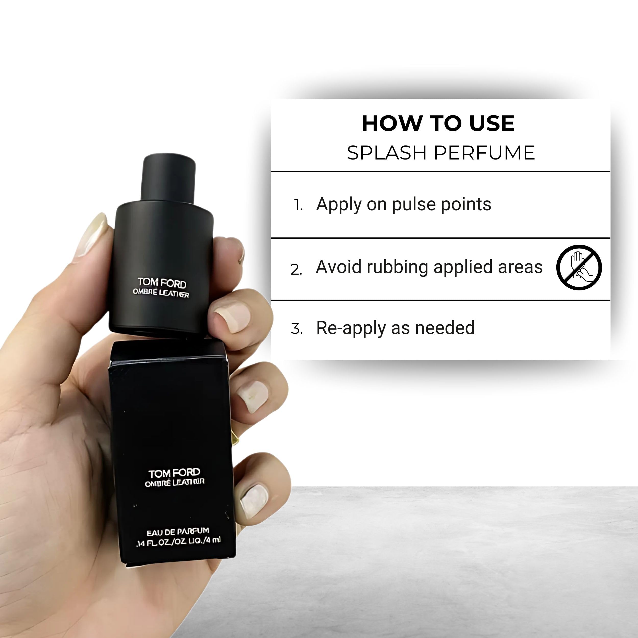 Tom Ford Ombre Leather Eau de Parfum Mini 4ml Splash – Boxed Travel-Sized Sample