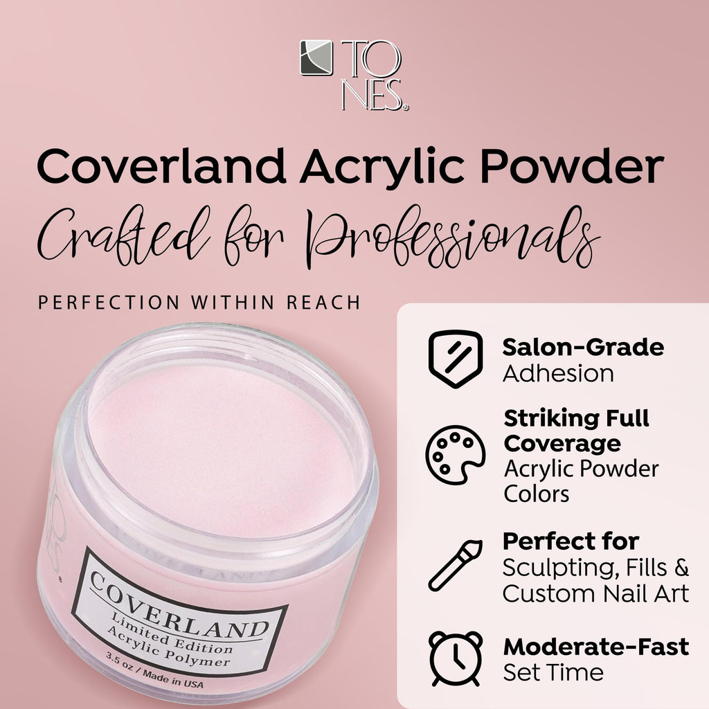 Coverland Acrylic Powder 3.5oz Blush Pink – Limited Edition | TONES